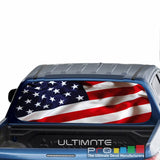 USA Flag 1 Perforated Decals stickers compatible with Mitsubishi L200