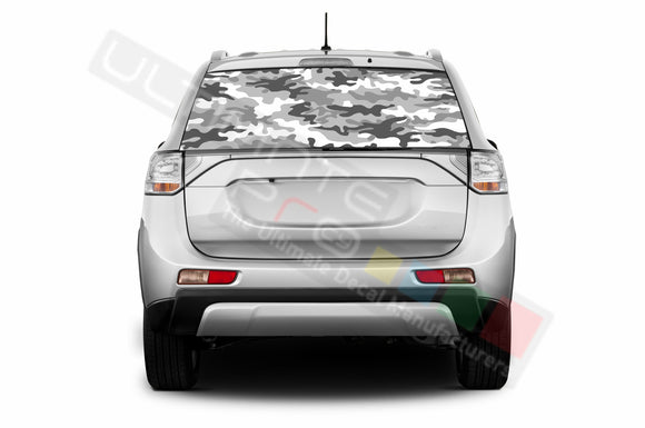 Camo Perforated Decals compatible with Mitsubishi Outlander