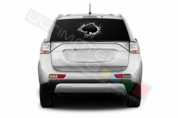 Ace Perforated Decals compatible with Mitsubishi Outlander