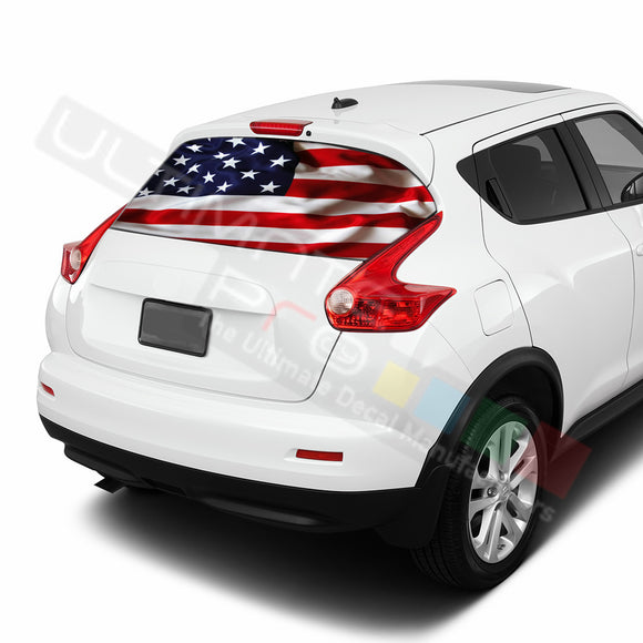 USA Flag Perforated Decals stickers compatible with Nissan Juke