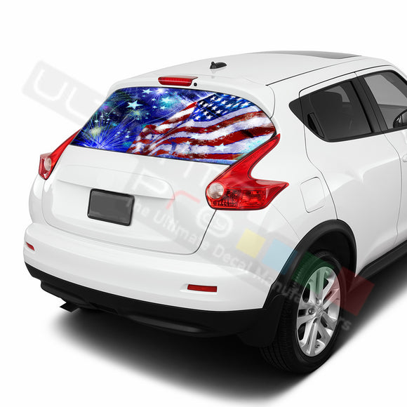 4th July Perforated Decals stickers compatible with Nissan Juke