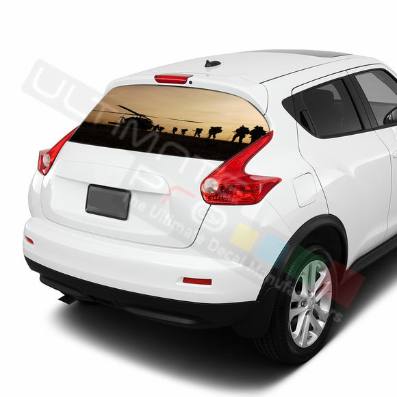 Army Perforated Decals stickers compatible with Nissan Juke