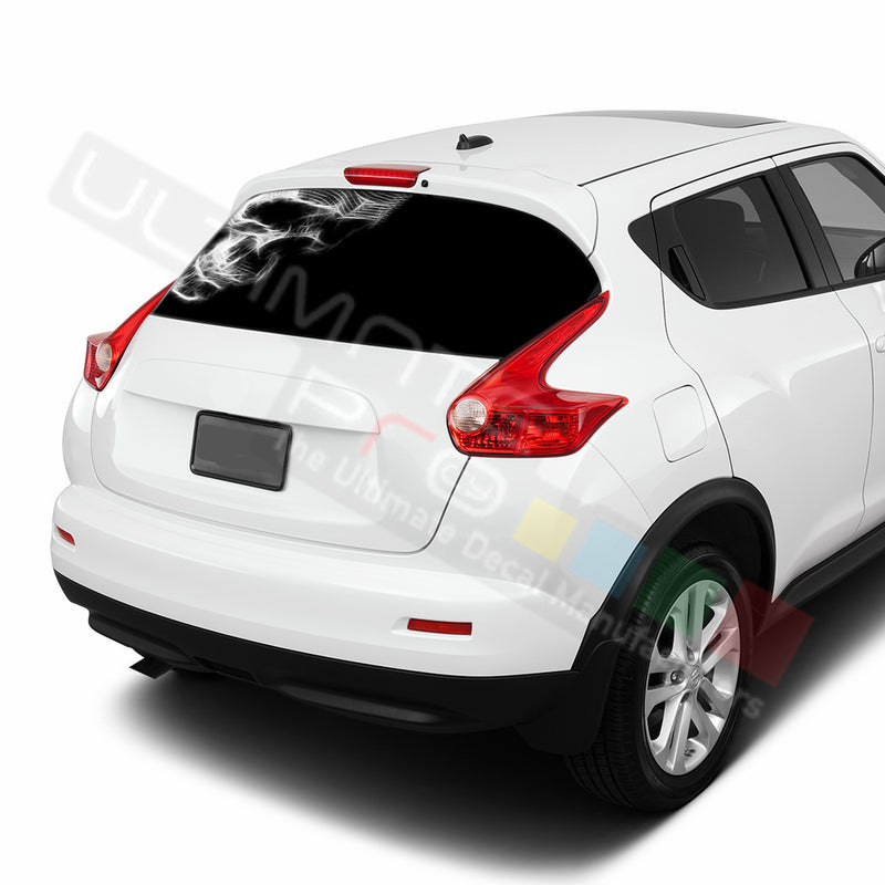 Skull Perforated Decals stickers compatible with Nissan Juke