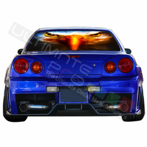 Eagle Perforated Decals compatible with Nissan Skyline