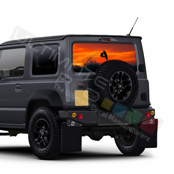 Surf Perforated Decals stickers compatible with Suzuki Jimny