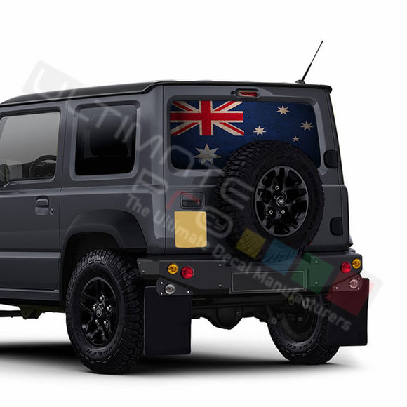 Australian Perforated Decals stickers compatible with Suzuki Jimny