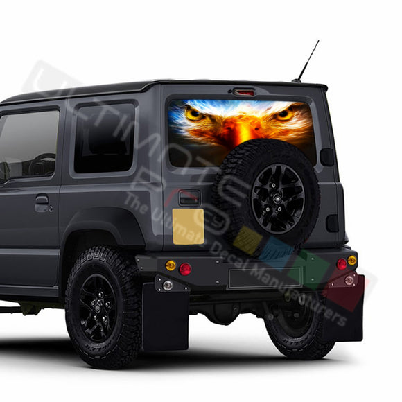 Eagle Perforated Decals stickers compatible with Suzuki Jimny