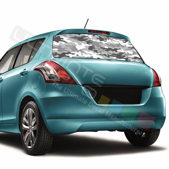 Camo Perforated Decals compatible with Suzuki Swift