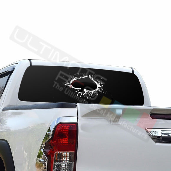 Ace Perforated Decals compatible with Toyota Hilux