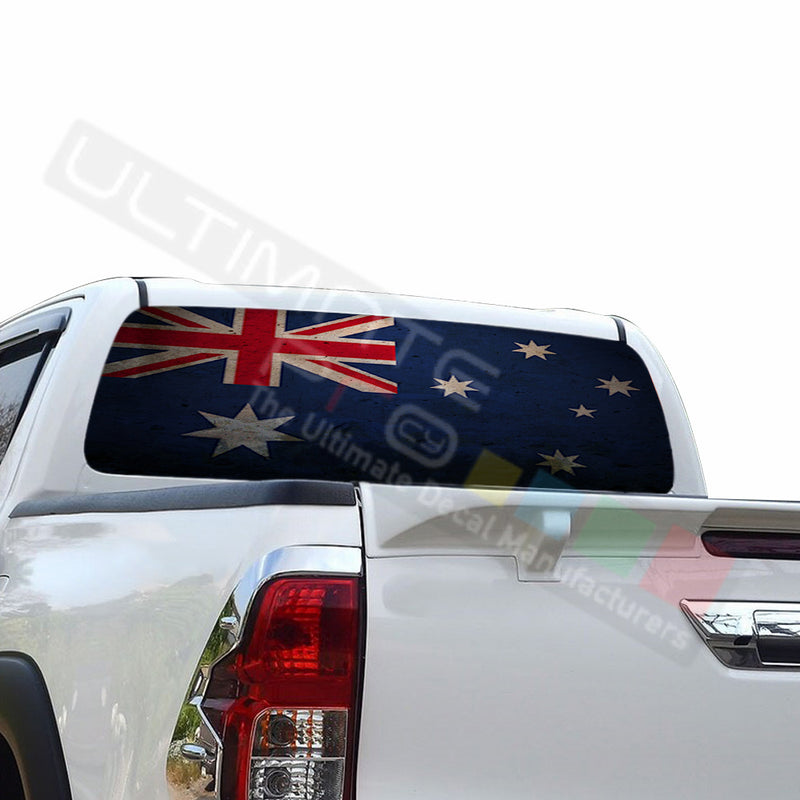 Australian Perforated Decals compatible with Toyota Hilux