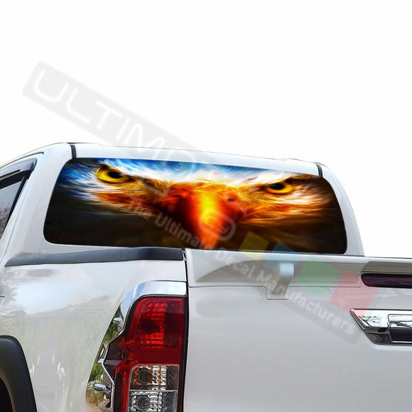 Eagle Eyes Perforated Decals compatible with Toyota Hilux