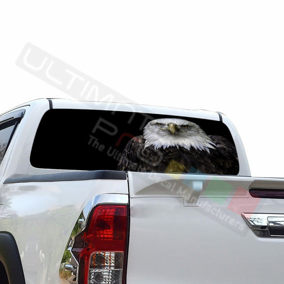 Eagle 2 Perforated Decals compatible with Toyota Hilux