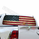 USA Flag Perforated Decals compatible with Toyota Hilux