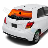 Surf Perforated Decals compatible with Toyota Yaris