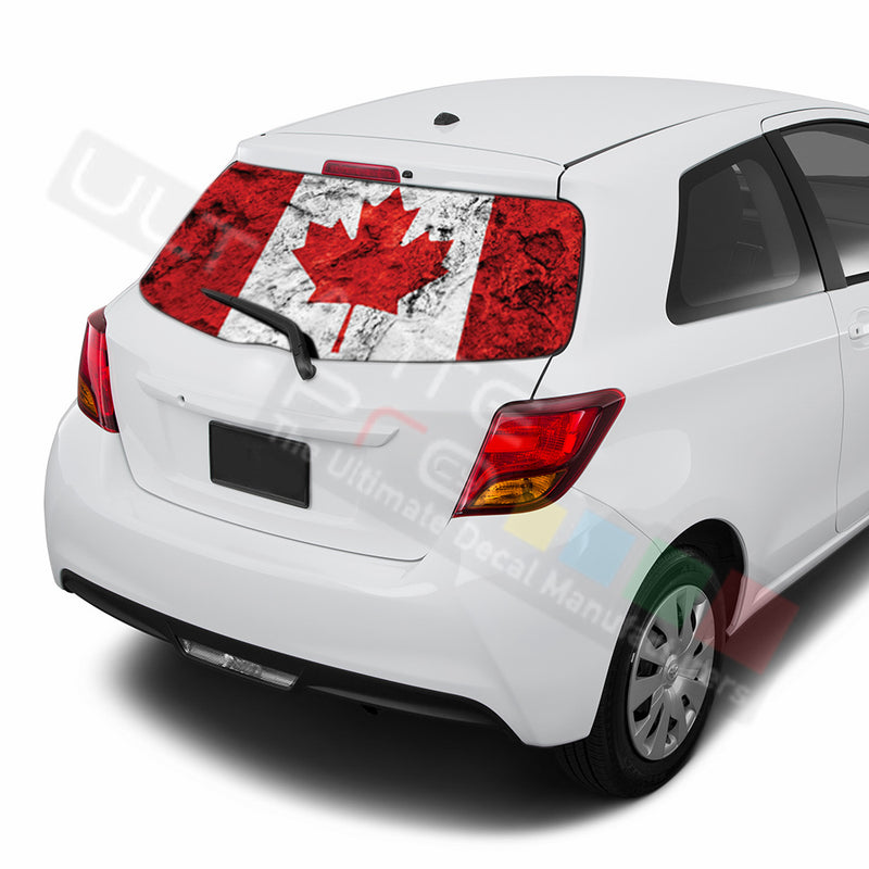 Canada Perforated Decals compatible with Toyota Yaris