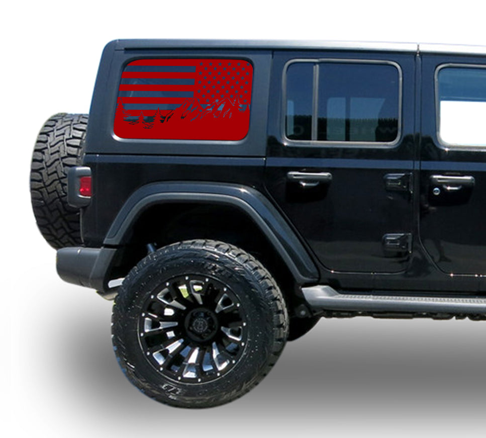 jl wrangler decals sticker side door stripes 2018 - Present