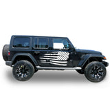 Decal Vinyl USA Sticker Compatible with Jeep JL Wrangler 2019-Present