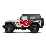 Decal side mud splash Compatible with Jeep JL Wrangler 2019-Present