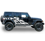 Decal side splash Compatible with Jeep JL Wrangler 2019-Present