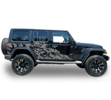 Decal side splash Compatible with Jeep JL Wrangler 2019-Present