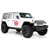 Decal star punisher Compatible with Jeep JL Wrangler 2019-Present