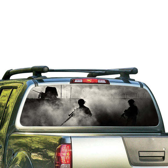 Army Perforated for Nissan Frontier decal 2004 - Present