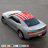 USA Flag roof sticker, vinyl design for Chevrolet Camaro decal 2015 - Present