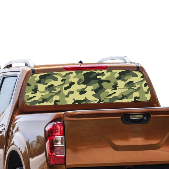 Army Rear Window Perforated for Nissan Navara decal 2012 - Present