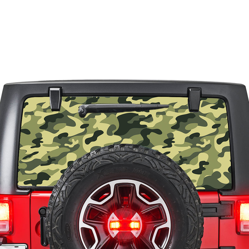 Army Perforated for Jeep Wrangler JL, JK decal 2007 - Present