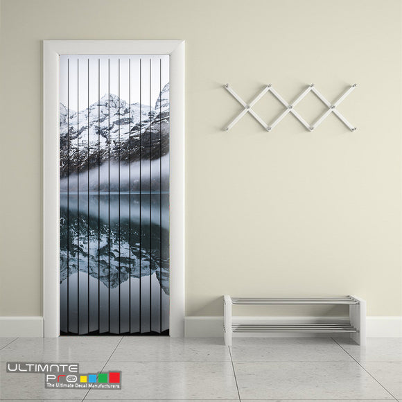 Door Curtain ideas for Decoration Mountains 6 Curtain printed Design