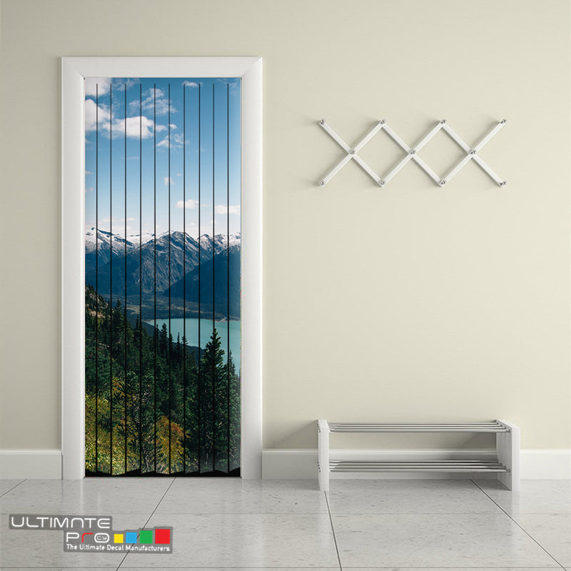 Door Curtain ideas for Decoration Mountains 7 Curtain printed Design