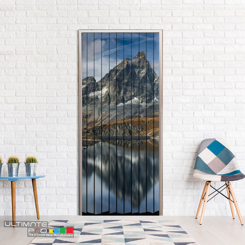 Door Curtain for Decoration Mountains Curtain printed Design