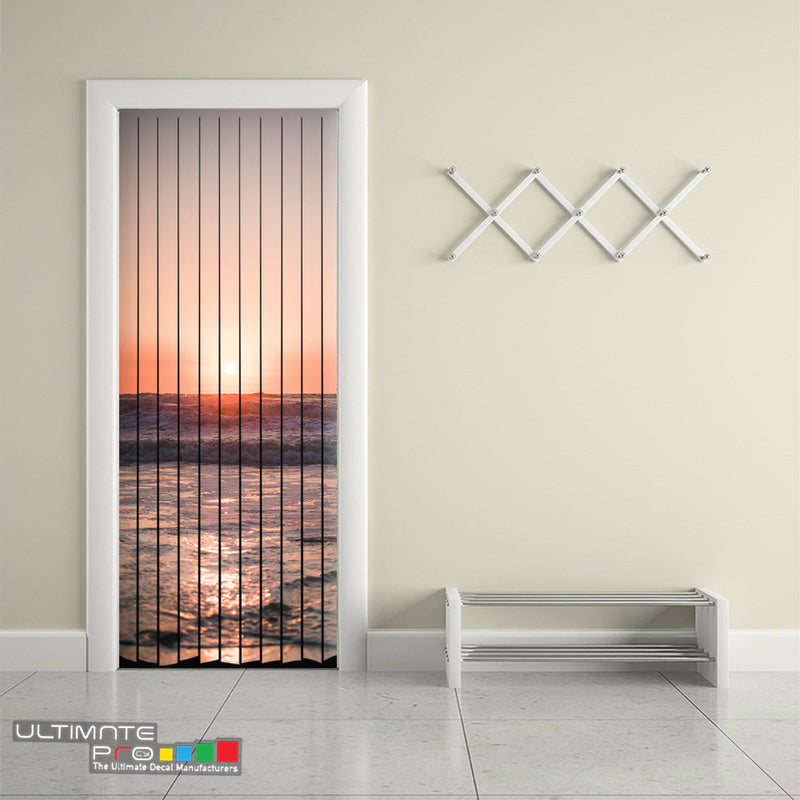 Door Curtain Designs sunrise 3 Curtain printed