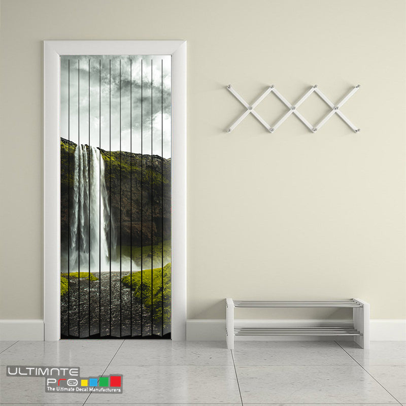 Door Curtain Designs waterfall Curtain printed