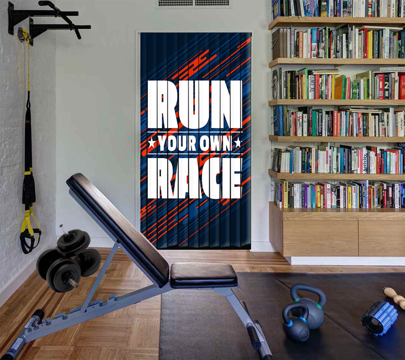 Door Strips Curtains Gym 4 Curtain printed Design
