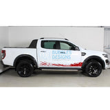 Decal Design For Ford Ranger Double Cab 2011 - Present Red