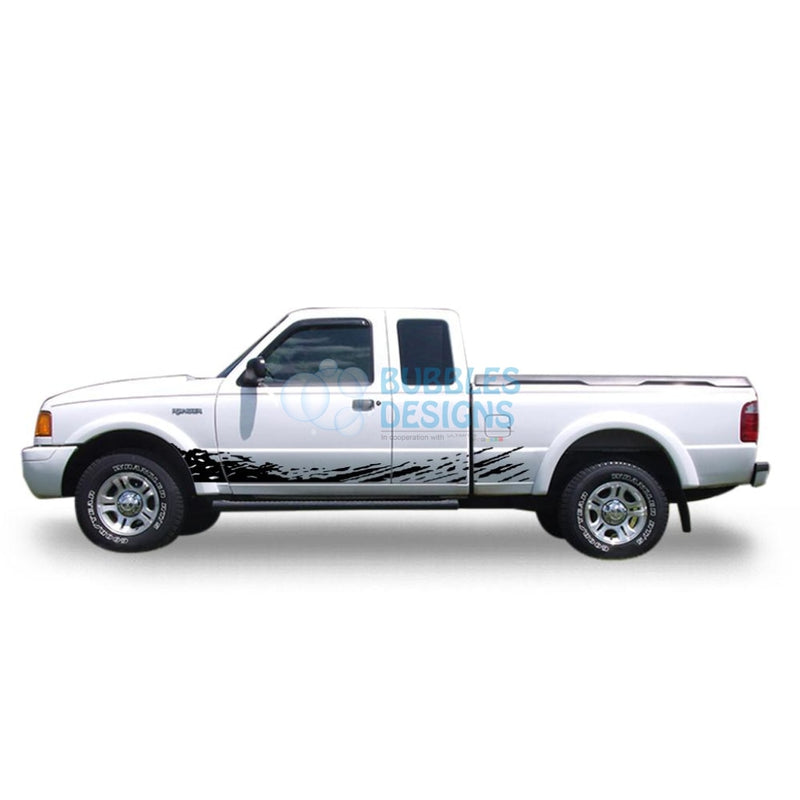 Decal Design For Ford Ranger Super Cab 1998-2012 Black