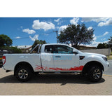 Decal Design For Ford Ranger Super Cab 2011 - Present Red