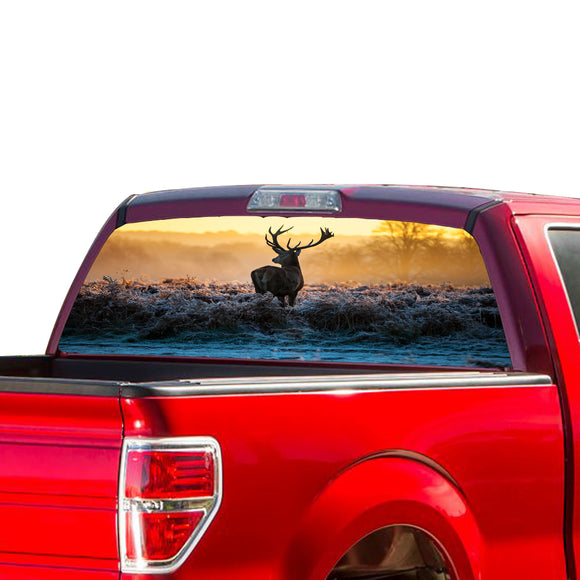 Animal Deer Perforated for Ford F150 decal 2015 - Present