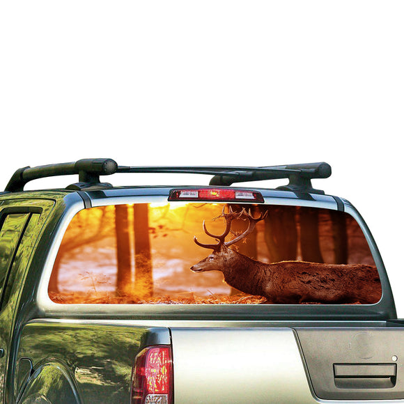 Deer 1 Perforated for Nissan Frontier decal 2004 - Present