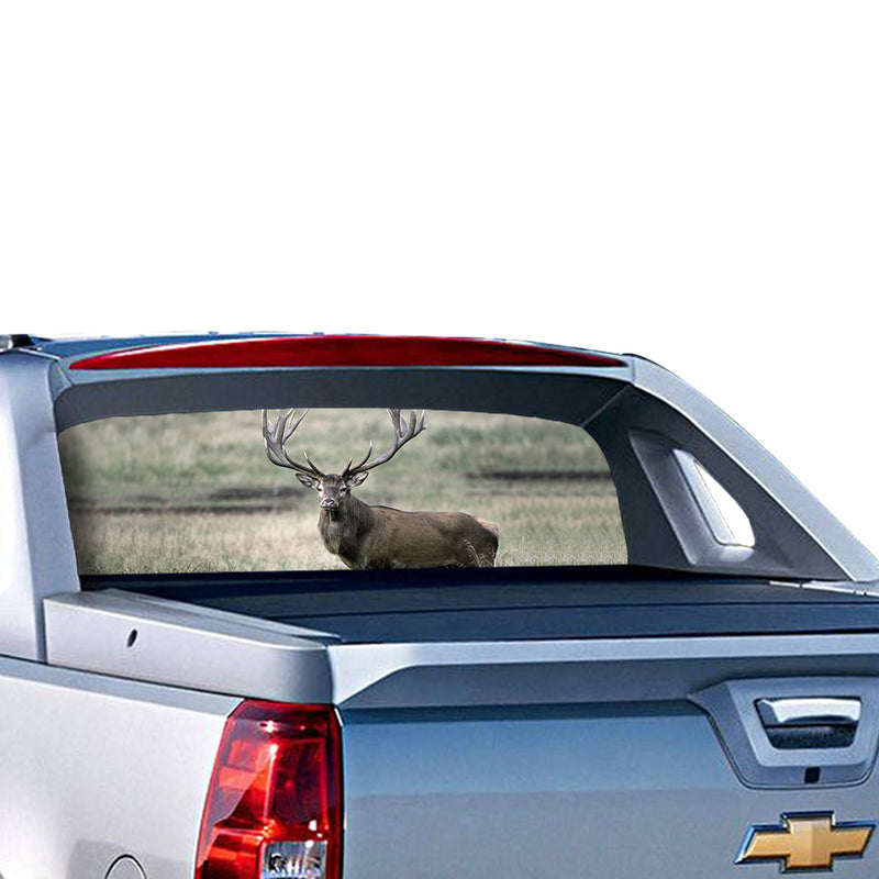 Deer 2 Perforated for Chevrolet Avalanche decal 2015 - Present