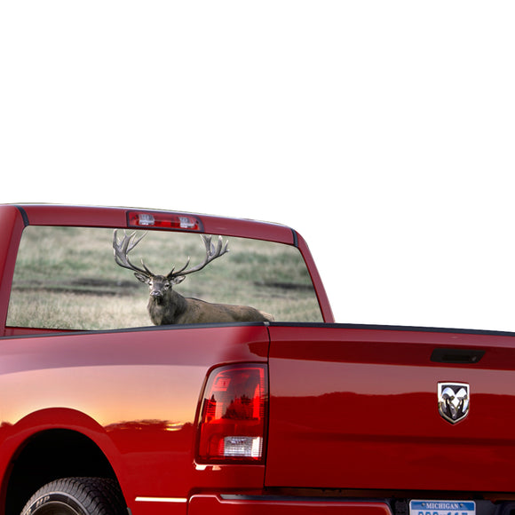 Deer 3 Perforated for Dodge Ram decal 2015 - Present