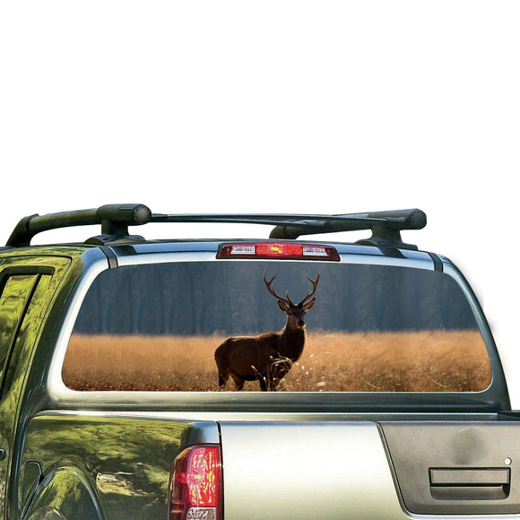 Animal Deer Perforated for Nissan Frontier decal 2004 - Present