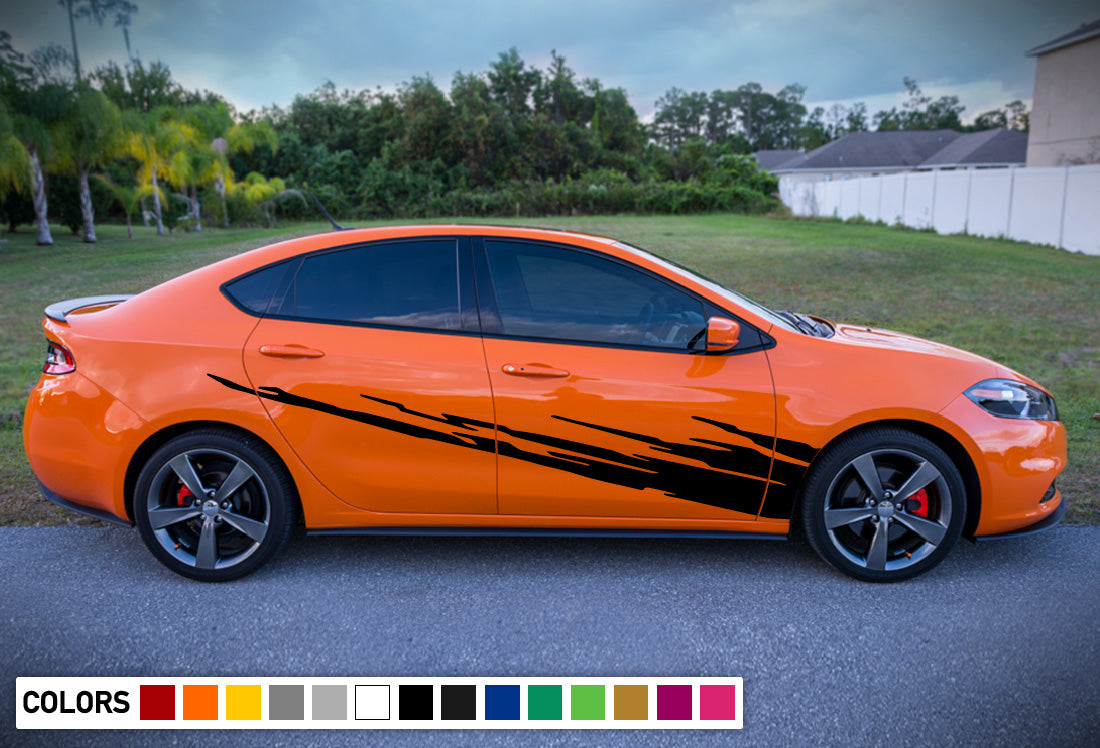 Side Door Stripe Kit pattern Decal For Dodge Dart 2015 Present