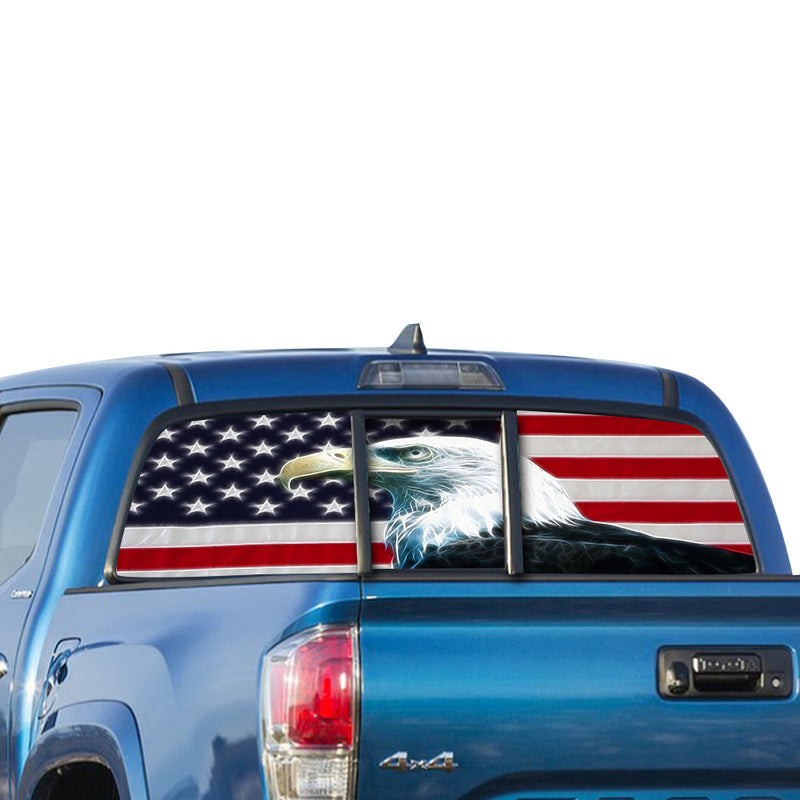 USA Eagle Perforated for Toyota Tacoma decal 2009 - Present