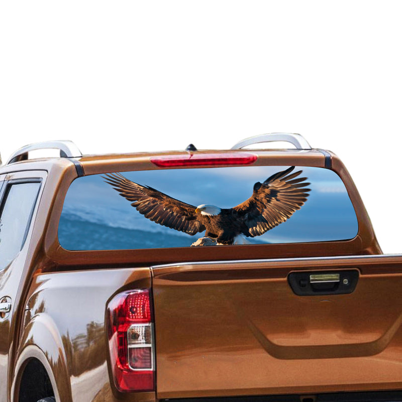 Eagle 2 Rear Window Perforated for Nissan Navara decal 2012 - Present