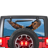 Flying Eagle Perforated for Jeep Wrangler JL, JK decal 2007 - Present