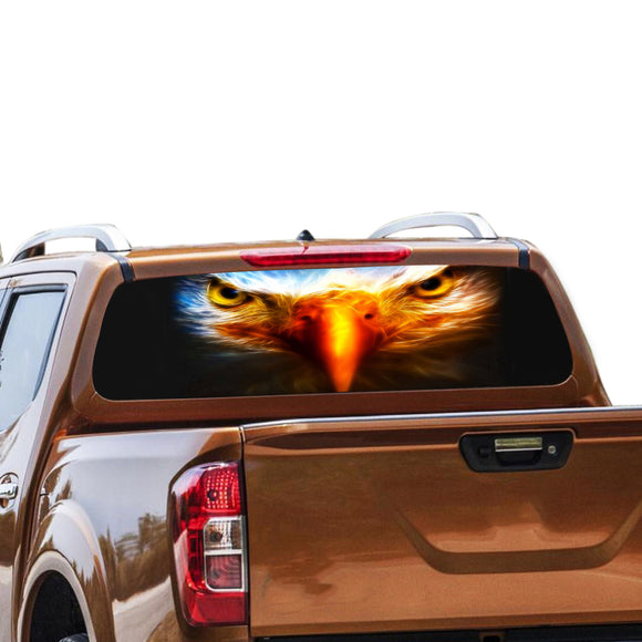 Eagle Eyes Rear Window Perforated for Nissan Navara decal 2012 - Present