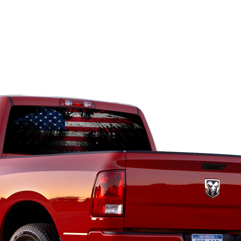 USA Eagle Perforated for Dodge Ram decal 2015 - Present