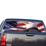 Flag USA Eagle Perforated for GMC Sierra decal 2014 - Present